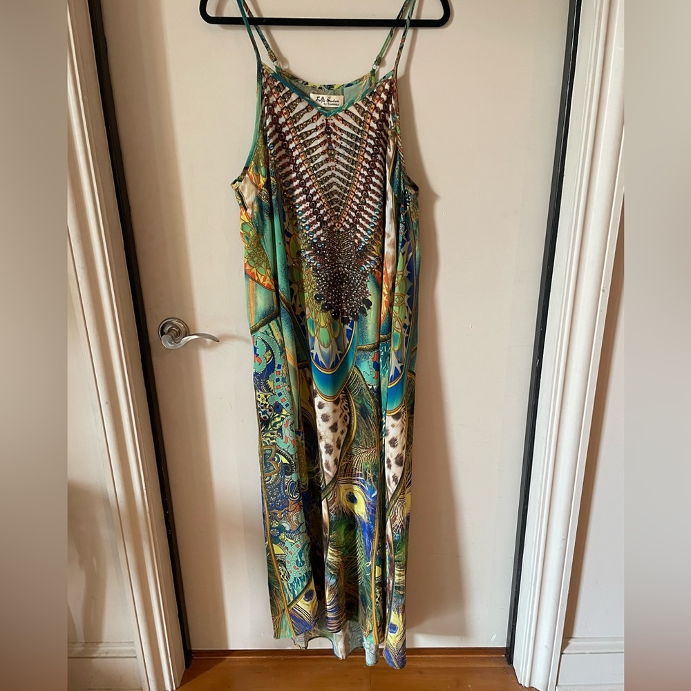 Selfie Couture Dress with Beading & Overlay